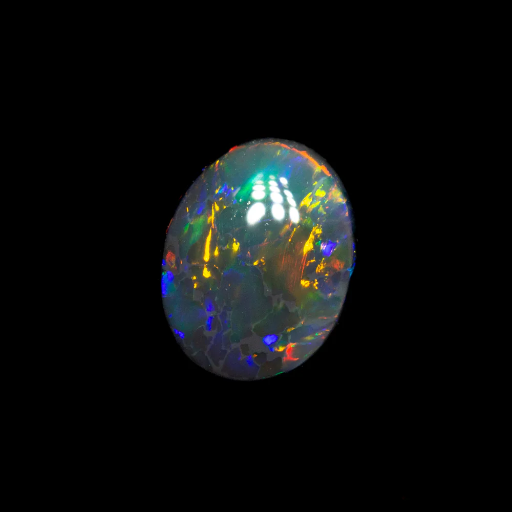 0.46 ct black opal 5.7x4.4x2.7mm - Image 2