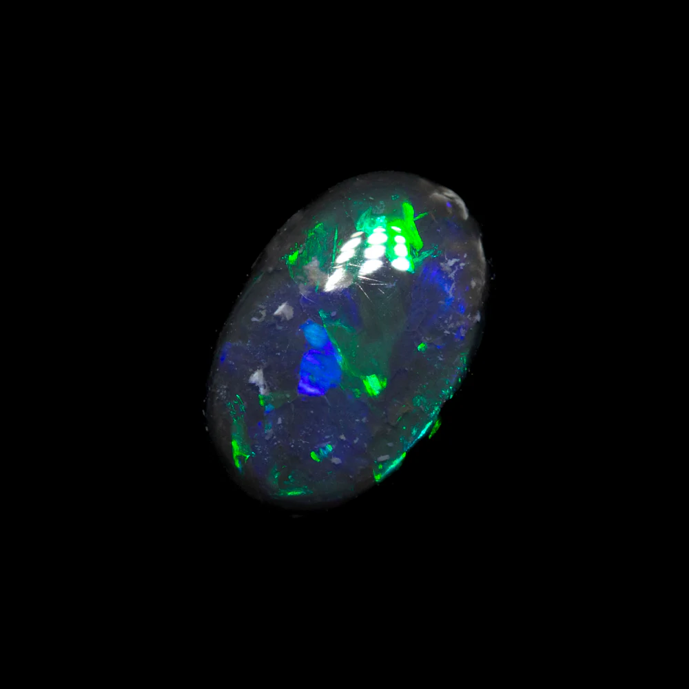 0.46 ct black opal 6.9x4.6x2.2mm - Image 2