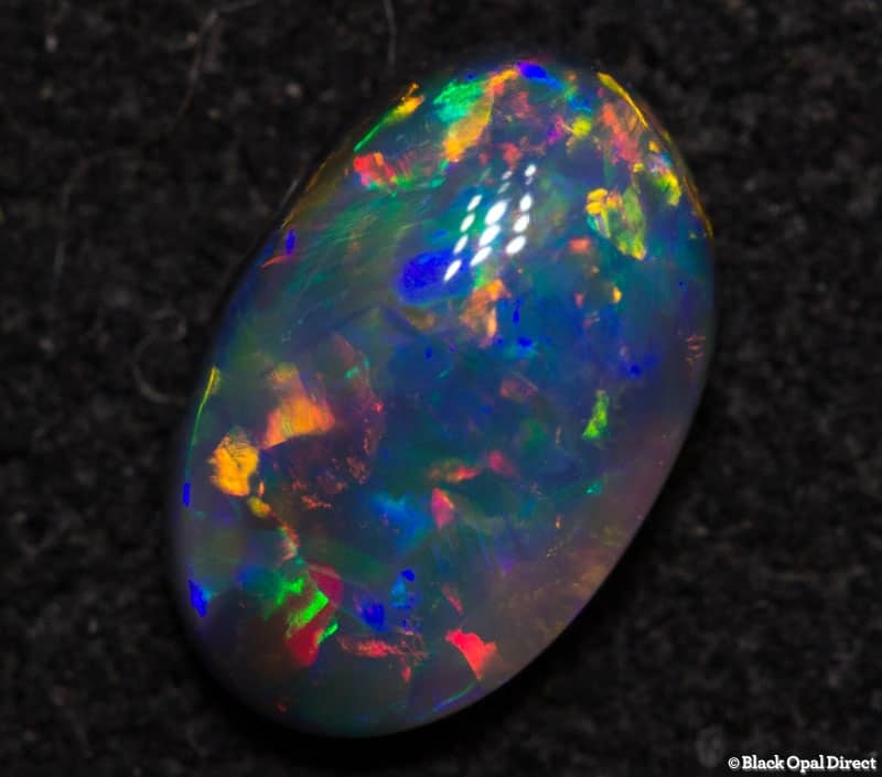 0.46 ct black opal gem 7x4.5x2mm - Image 2