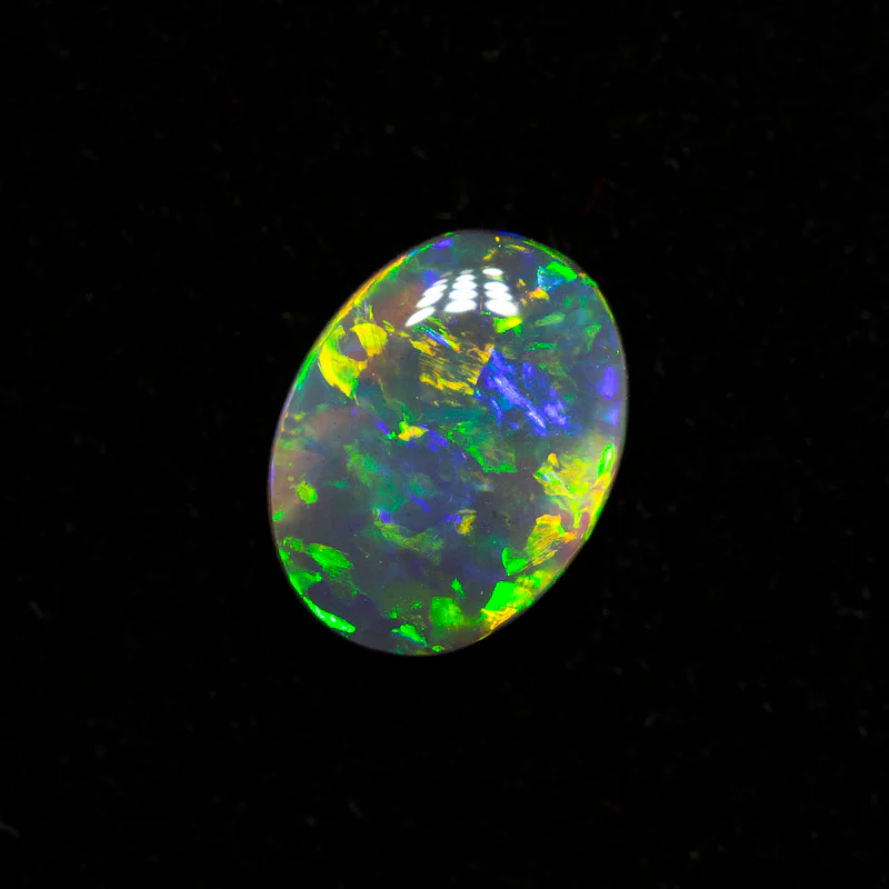 0.47 ct black opal 6.9x5.2x1.9mm - Image 2