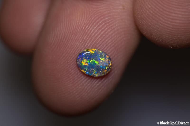 0.47 ct dark opal 7x5x1.5mm - Image 4