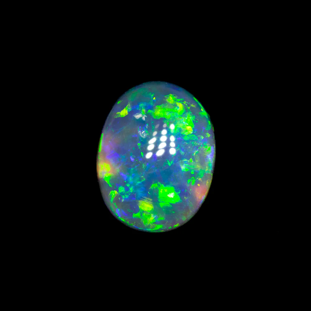 0.48 ct black opal 6.4x4.9x2.3mm - Image 2