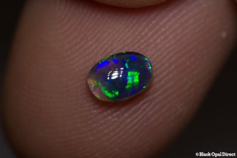 0.48 ct black opal 6x4x3mm - Image 3