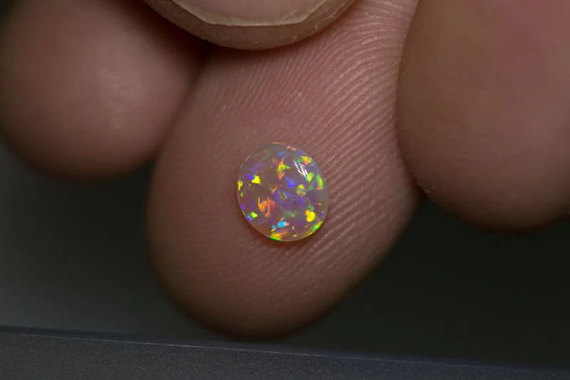 0.48 ct gem crystal opal 6.5x6x2mm - Image 3