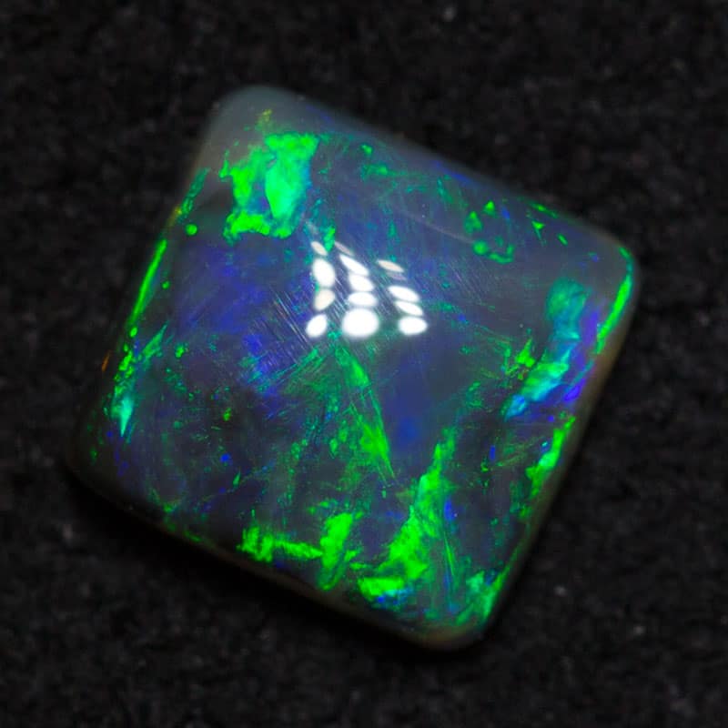 0.49 ct black opal square 5x5x2mm - Image 3