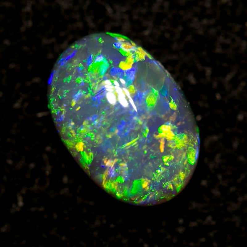 0.49 ct gem black opal 6x4x2.5mm - Image 2