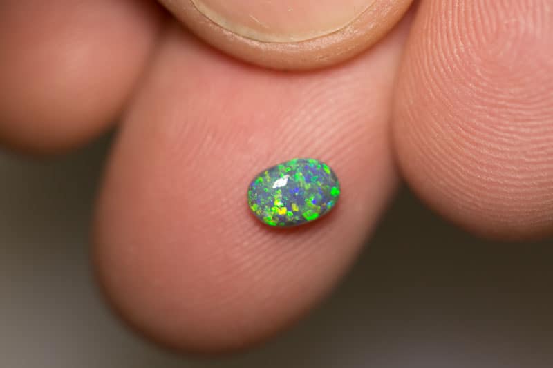 0.49 ct gem black opal 6x4x2.5mm - Image 3