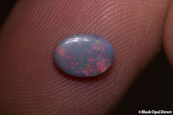 0.50 ct double sided semi black opal 7.5x5x1.5mm - Image 2