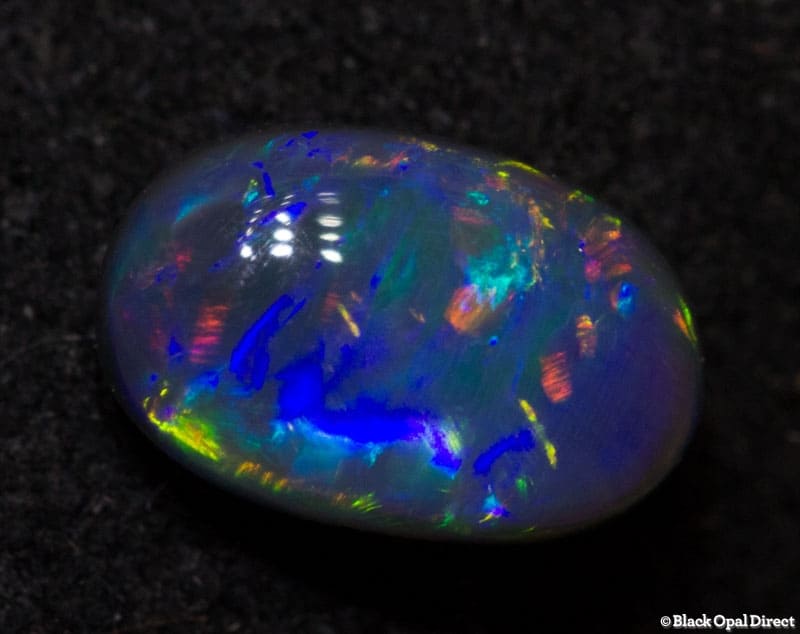 0.50 ct gem black opal 6.5x4x3mm - Image 2