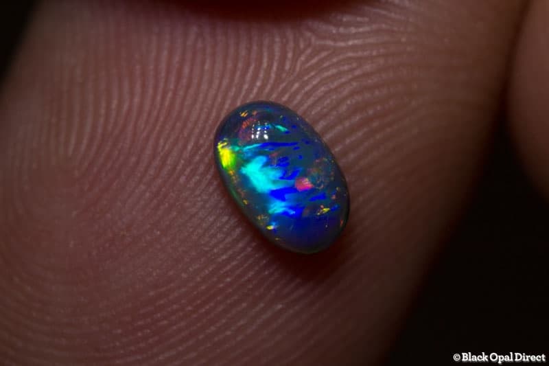 0.50 ct gem black opal 6.5x4x3mm - Image 4
