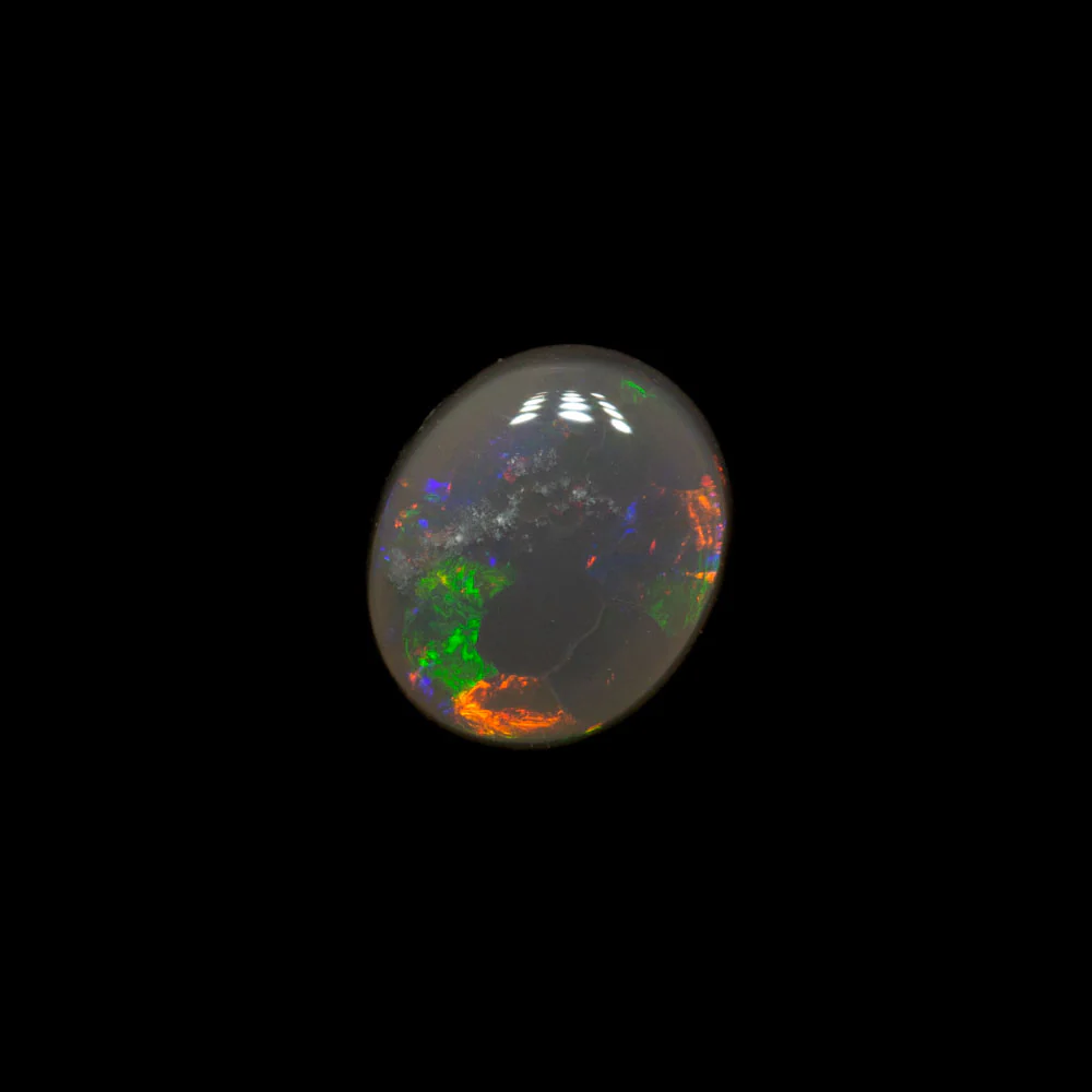 0.51 ct dark opal 5.8x4.9x2.4mm - Image 2