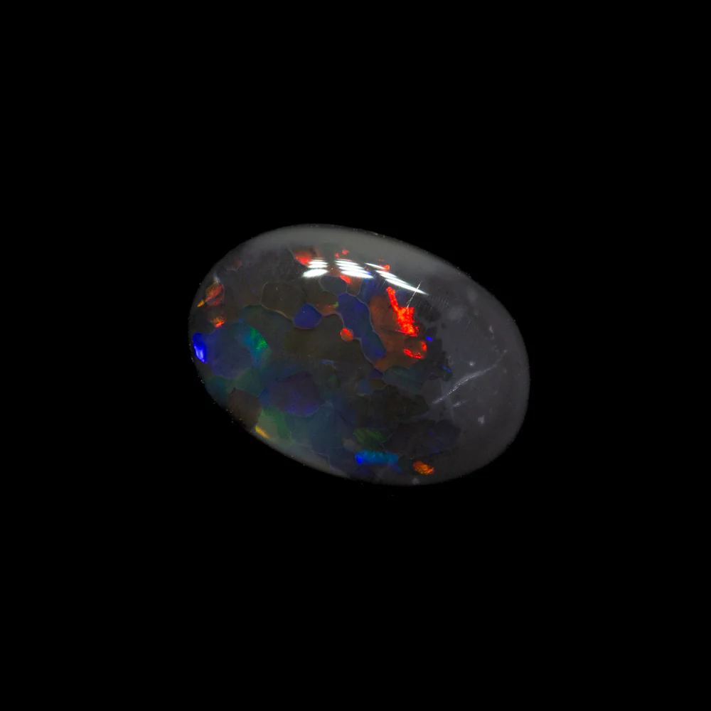 0.52 ct black opal 7x4.8x2.1mm - Image 2