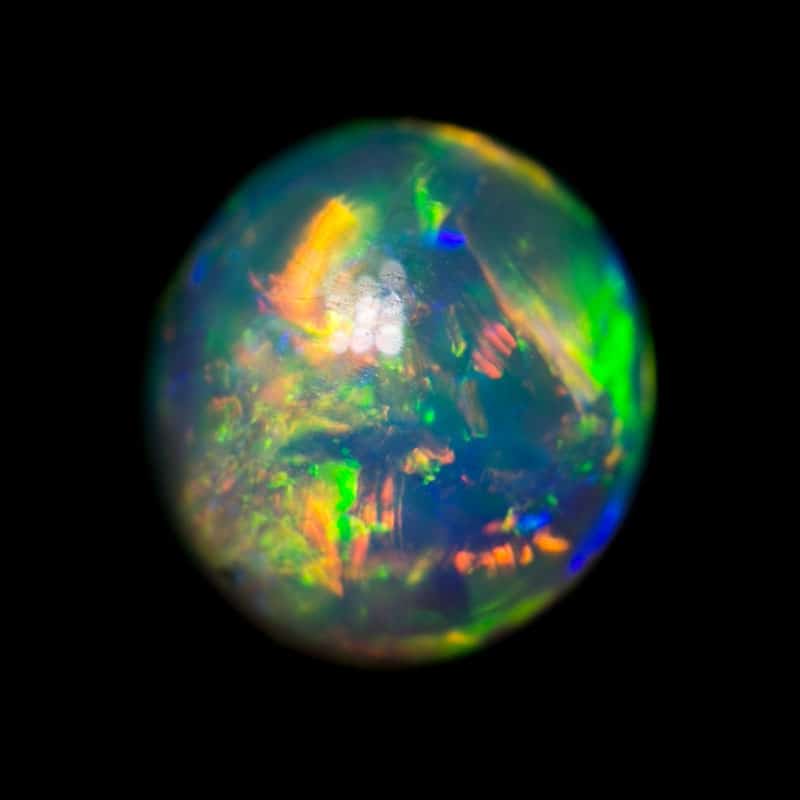 0.52 ct crystal opal 5mm round x 2.5mm - Image 3