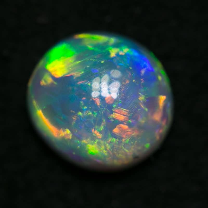 0.52 ct crystal opal 5mm round x 2.5mm - Image 4