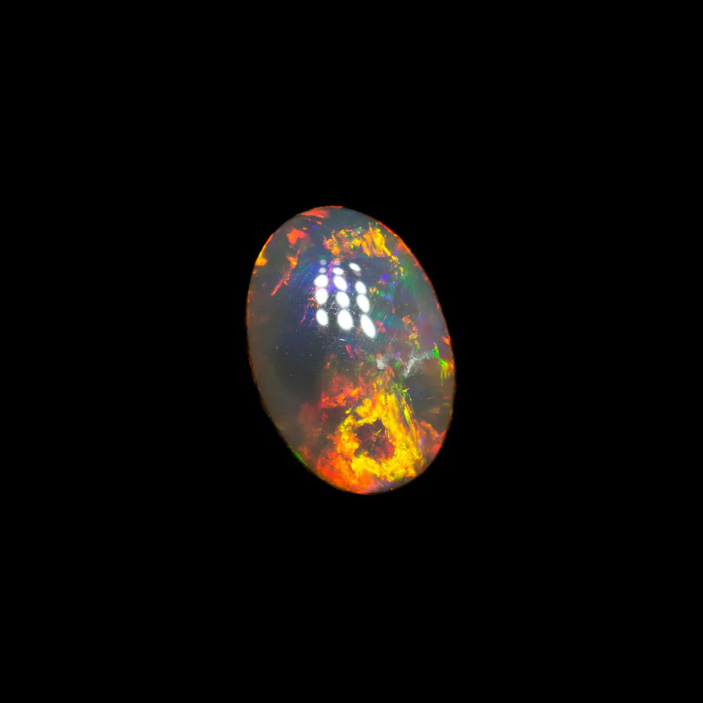 0.52 ct dark crystal opal 6.7x4.6x2.6mm - Image 2