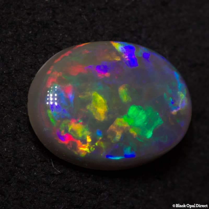 0.52 ct semi black opal 7x5x2mm - Image 3