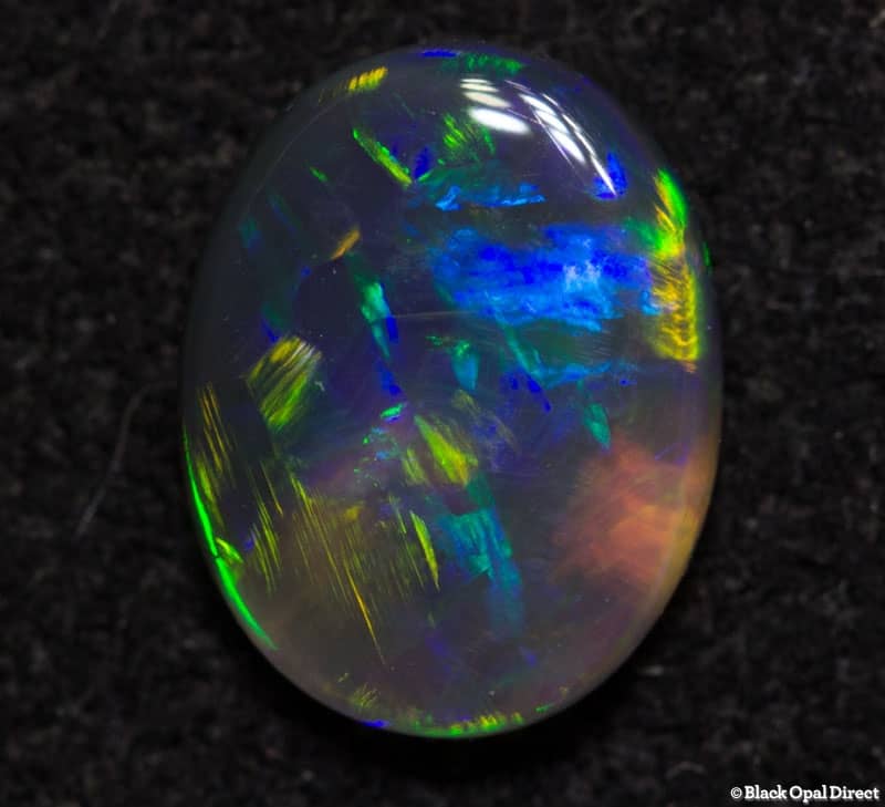 0.52 ct semi black opal 7x5x2mm - Image 2