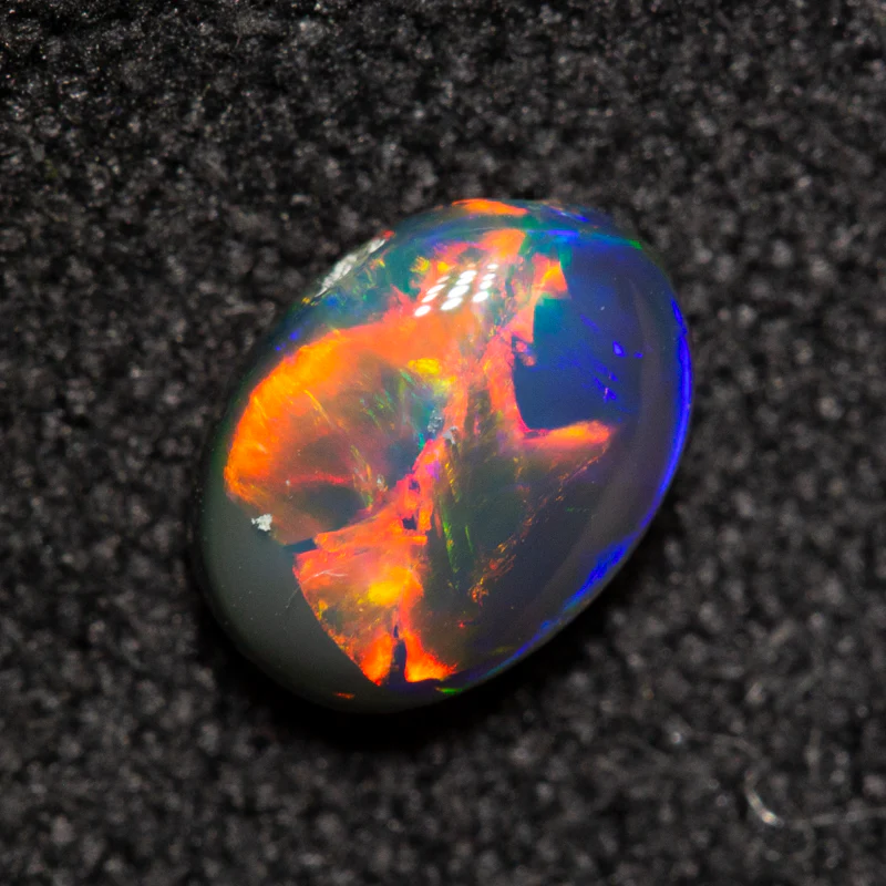 0.53 ct gem black opal 6.5x4.7x2.7mm - Image 3