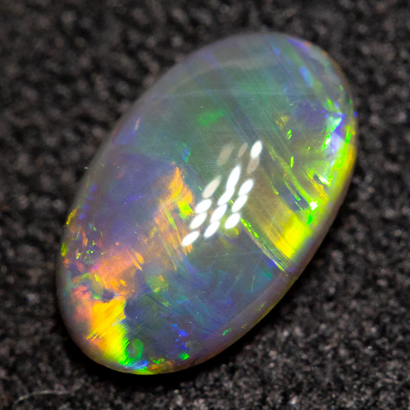 0.54 ct black opal 7.6x4.7x2.5mm - Image 2