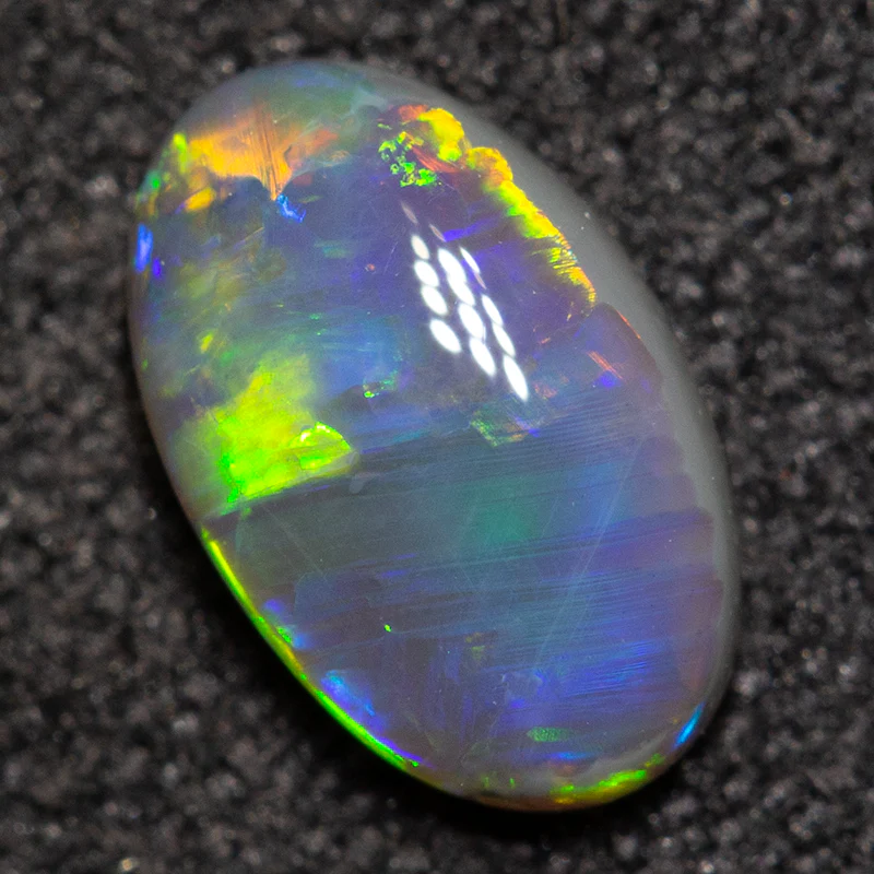 0.54 ct black opal 7.6x4.7x2.5mm - Image 3