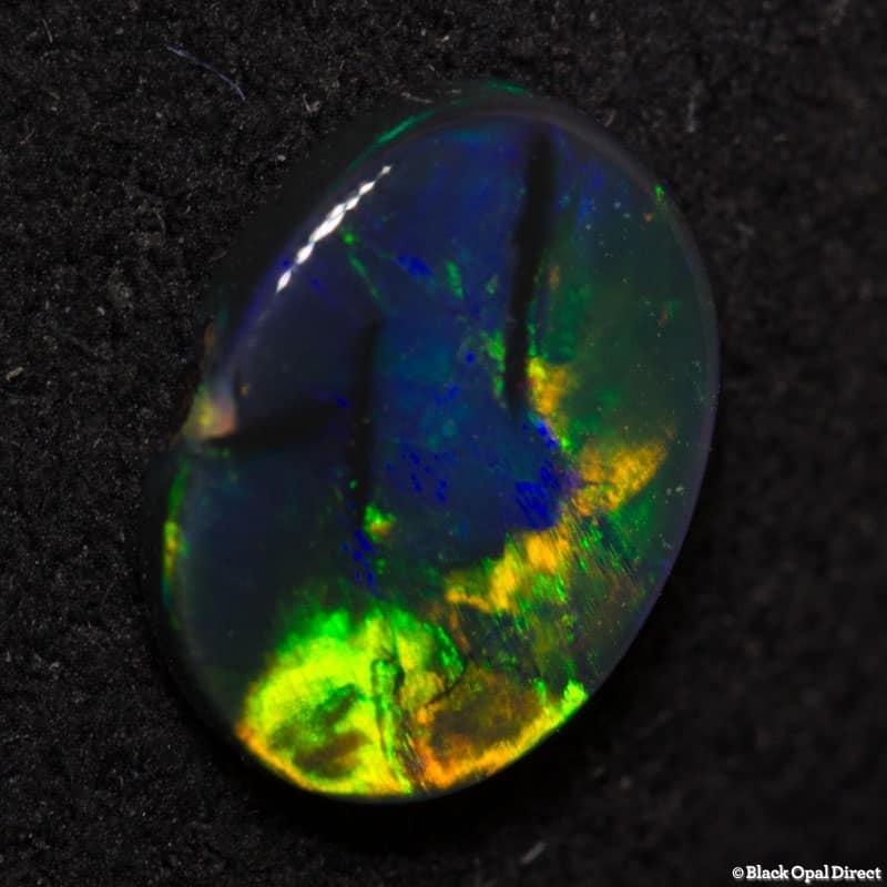 0.54 ct black opal 7x5x1.5mm - Image 3