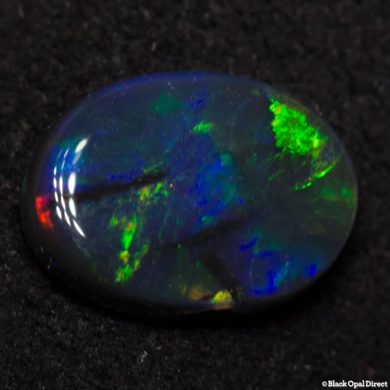 0.54 ct black opal 7x5x1.5mm - Image 4