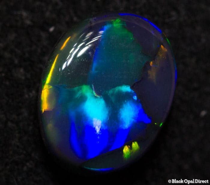 0.54 ct gem black opal 6.5x5x2.5mm - Image 2