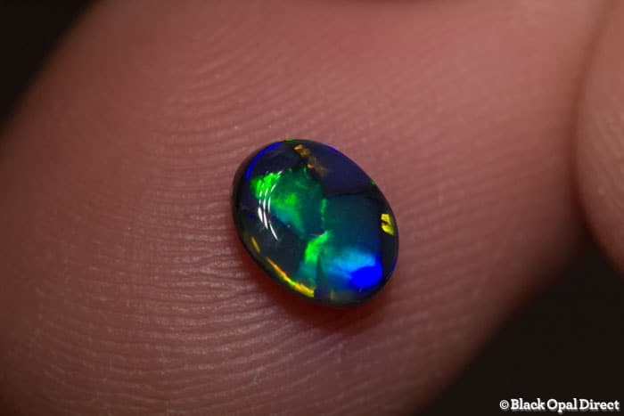 0.54 ct gem black opal 6.5x5x2.5mm - Image 3