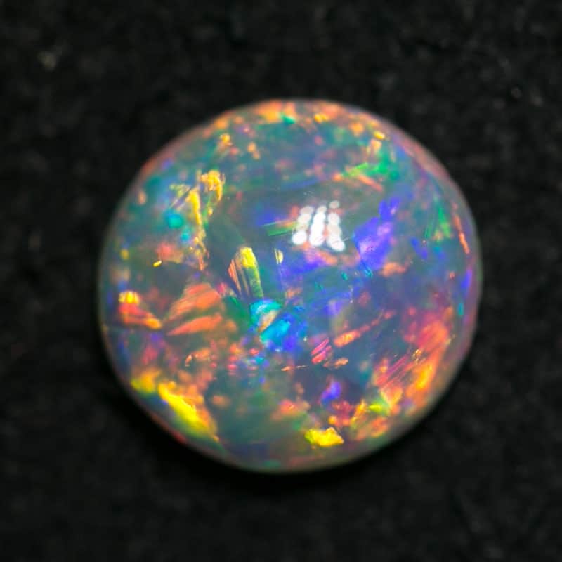 0.54 ct gem crystal opal 6mm round x2mm - Image 2
