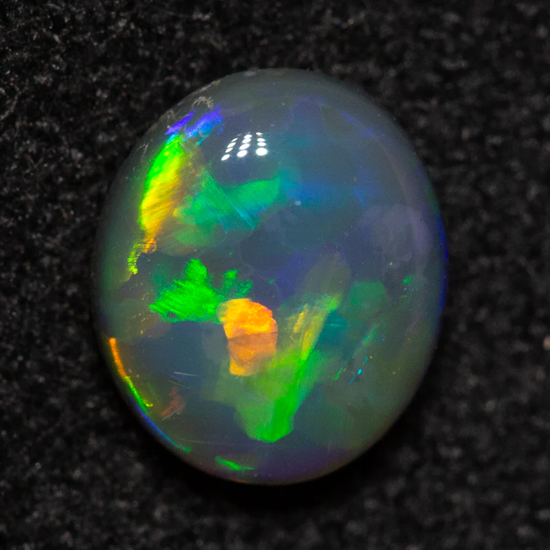 0.55 ct dark opal 6x5x2mm - Image 3