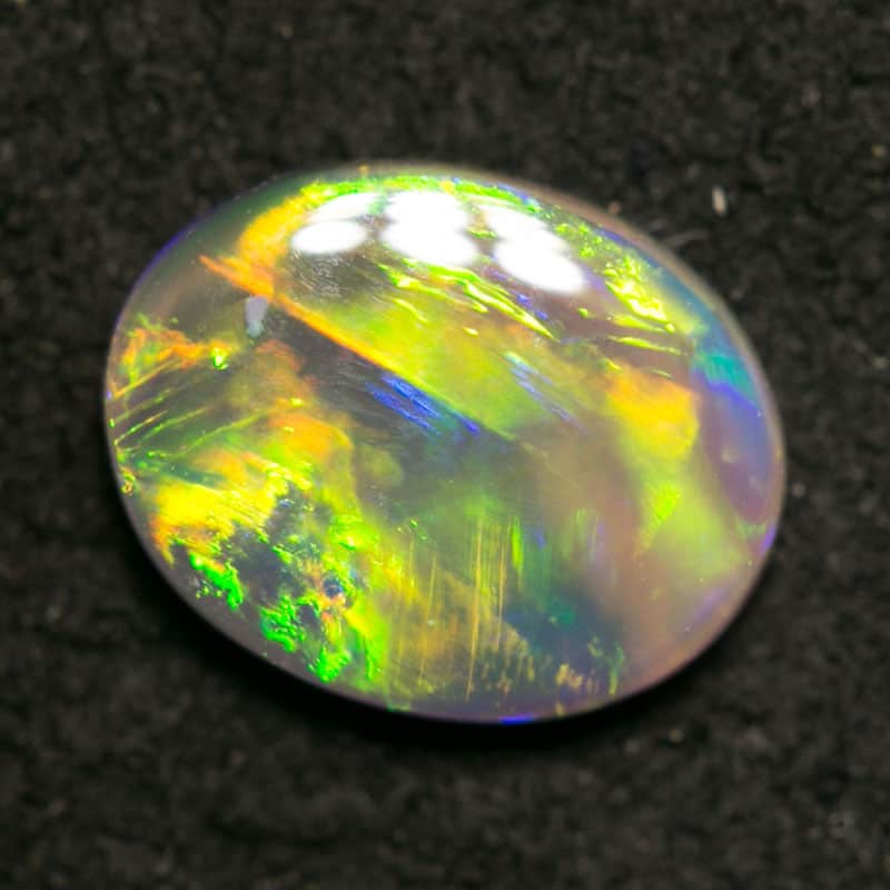 0.55 ct dark opal 7x6x2mm - Image 3