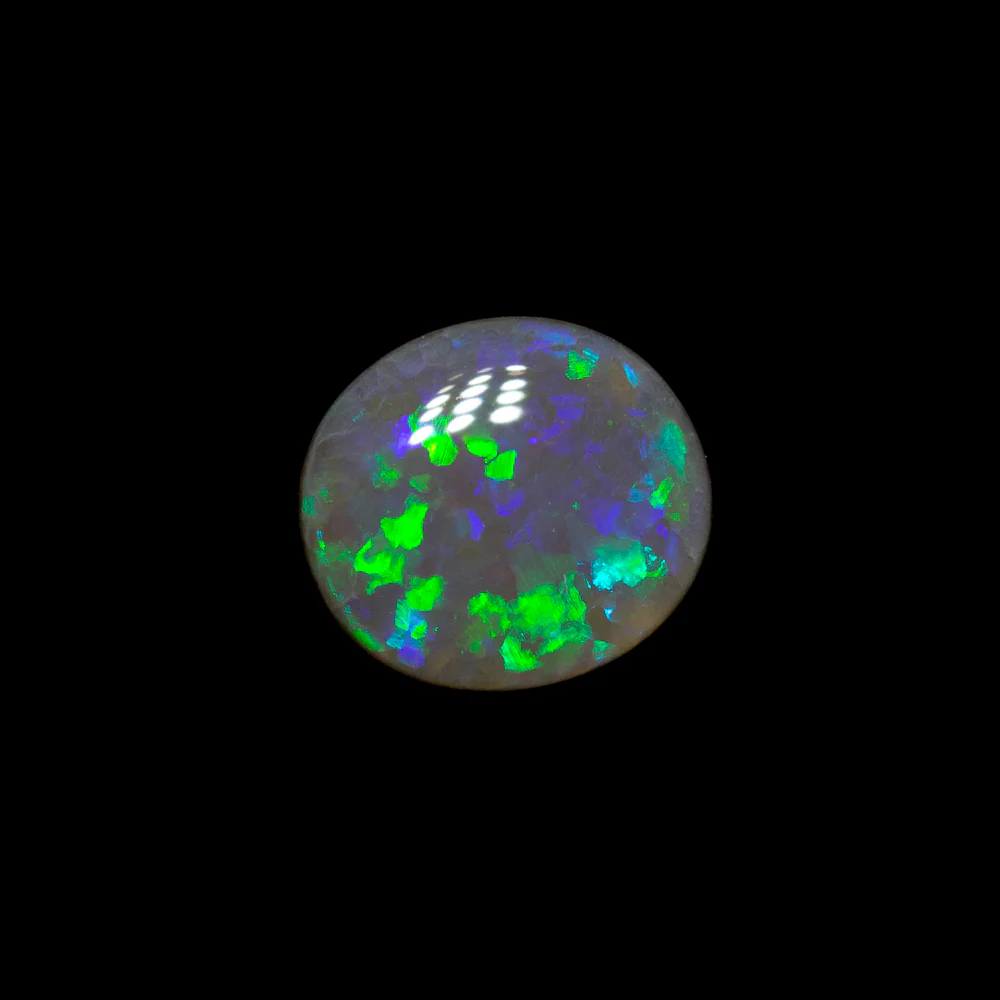0.55 ct double-sided dark opal 6x5.3x2.5mm - Image 2