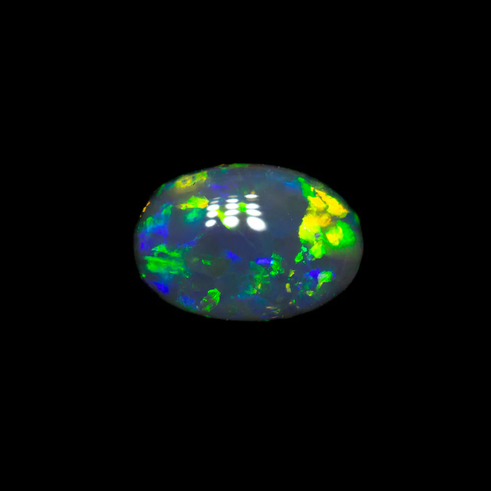 0.57 ct black opal 6.6x4.6x2.9mm - Image 2