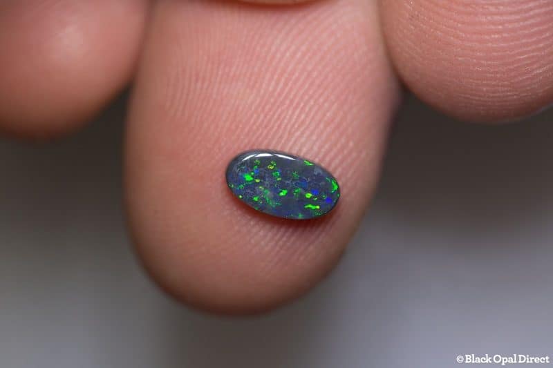 0.57 ct black opal 8x4x2mm - Image 2