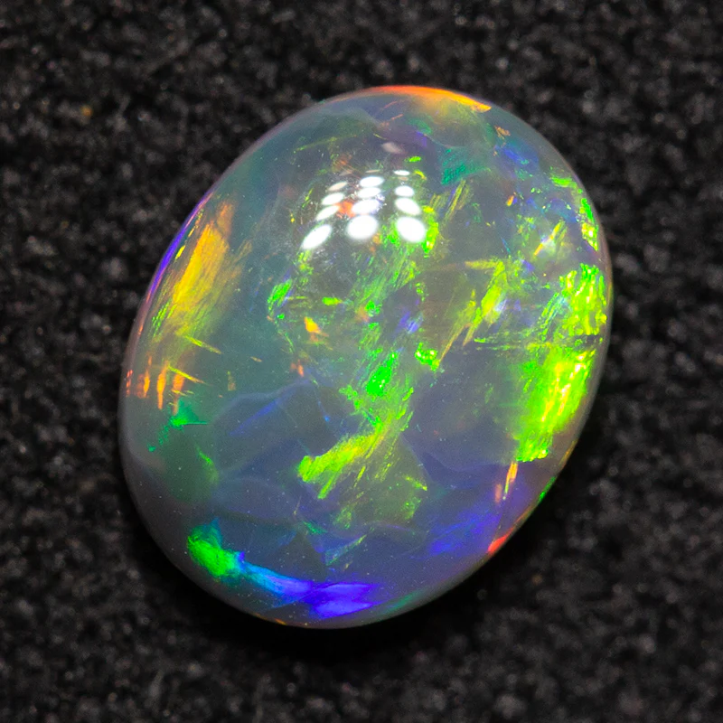 0.57 ct dark crystal opal 6.6x5.3x2.5mm - Image 3