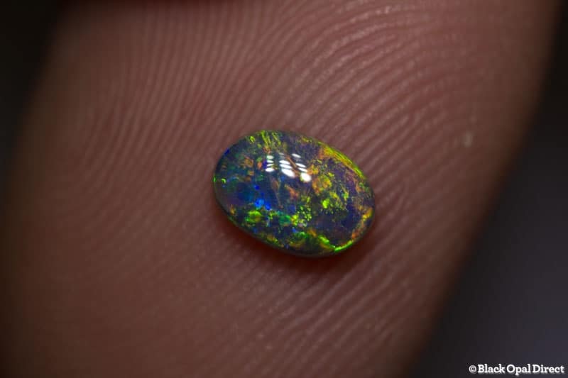 0.58 ct black opal 6x4.5x2.5mm - Image 2