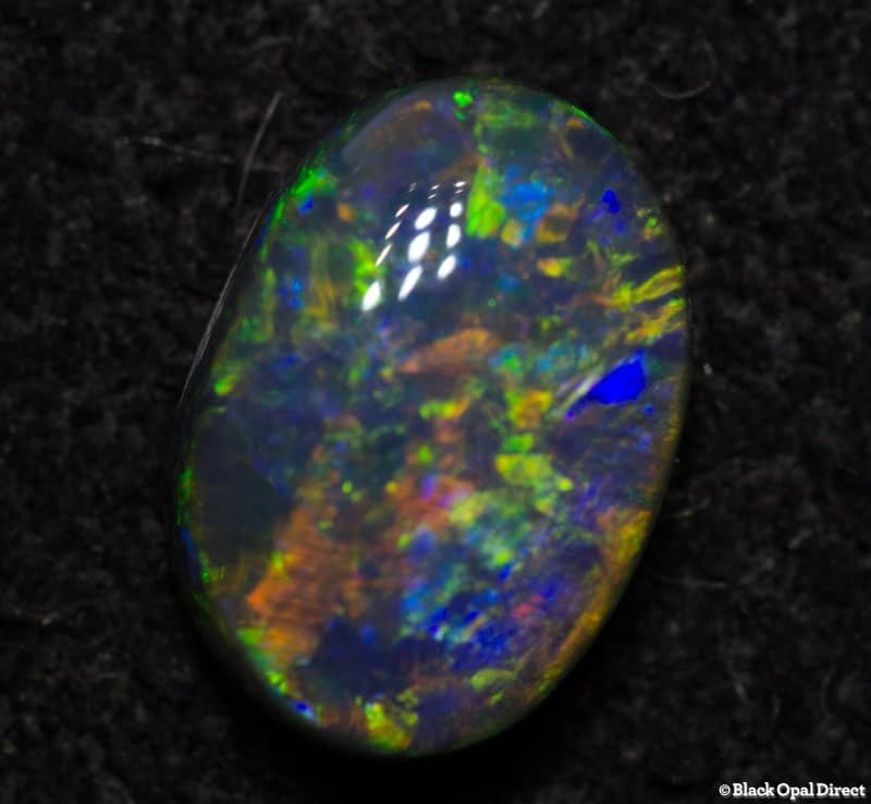 0.58 ct black opal 6x4.5x2.5mm - Image 3