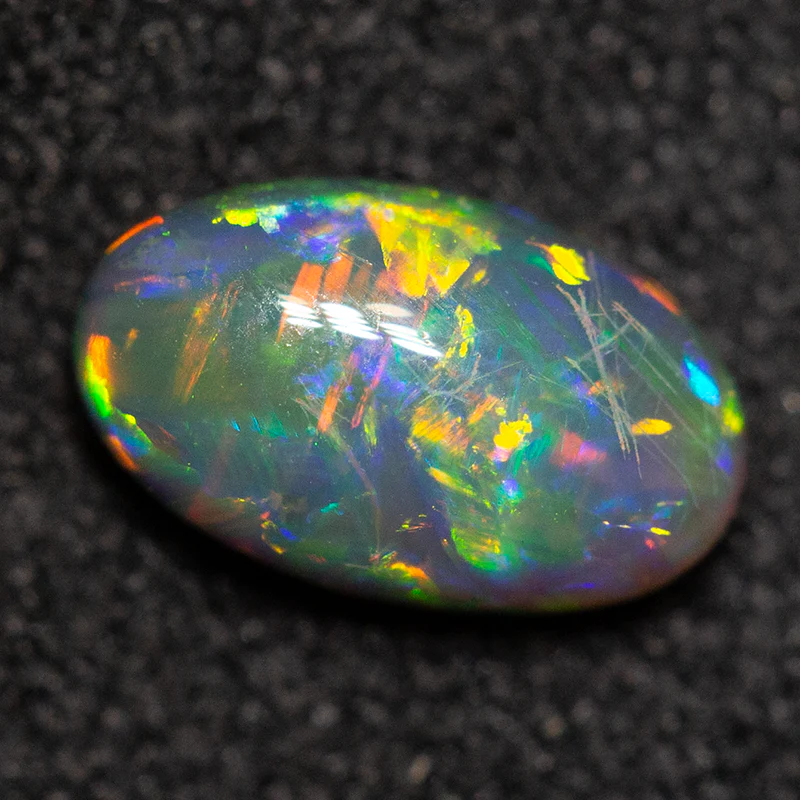 0.58 ct black opal 7.3x4.4x2.8mm - Image 3