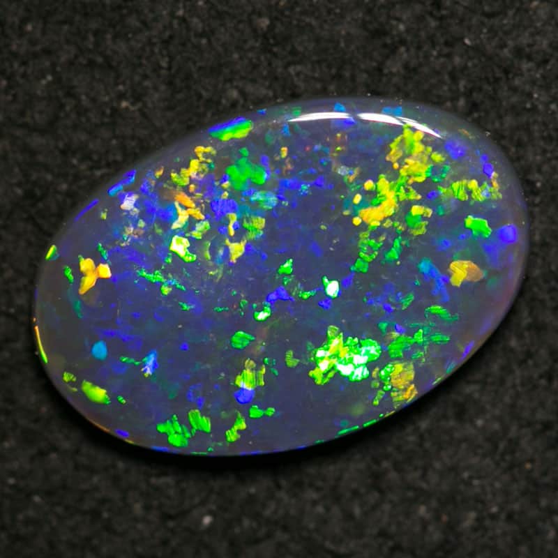 0.58 ct black opal 9x6x1mm - Image 4