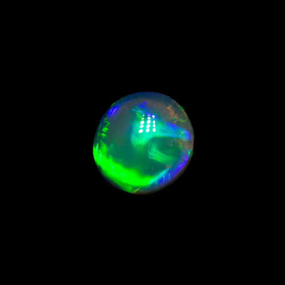 0.58 ct gem black opal 6.1x5.7x2.8mm - Image 2