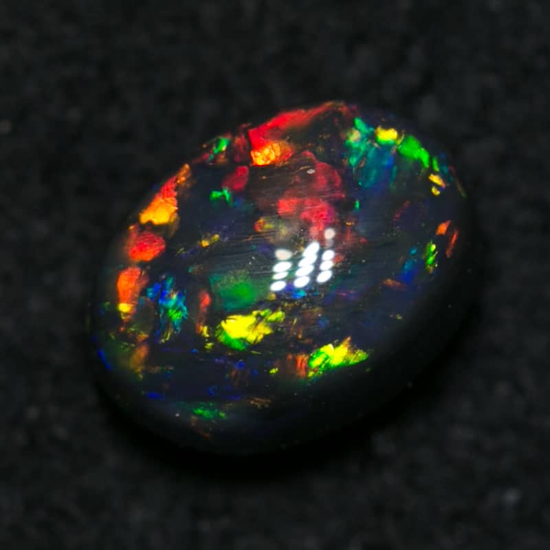 0.58 ct gem black opal 6x5x3 - Image 3