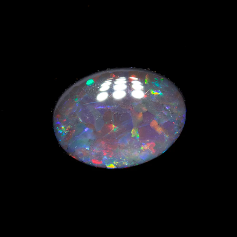 0.59 ct black opal 6.8x5.1x2.4mm - Image 2
