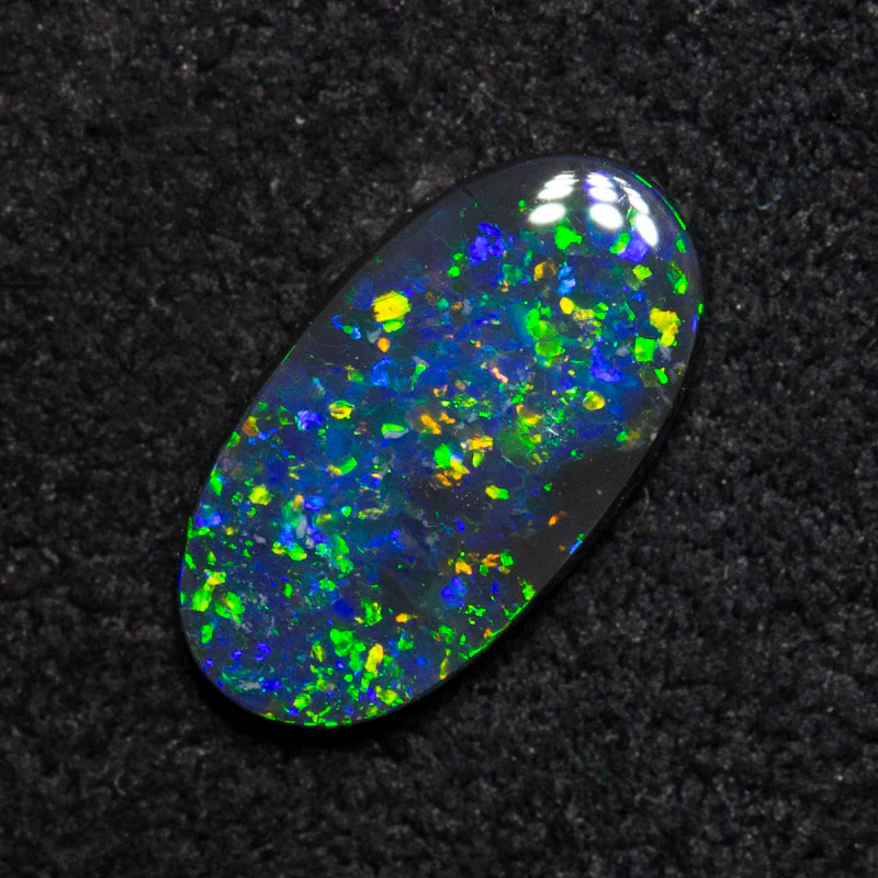 0.59 ct black opal 9.2x5x1.8mm - Image 3