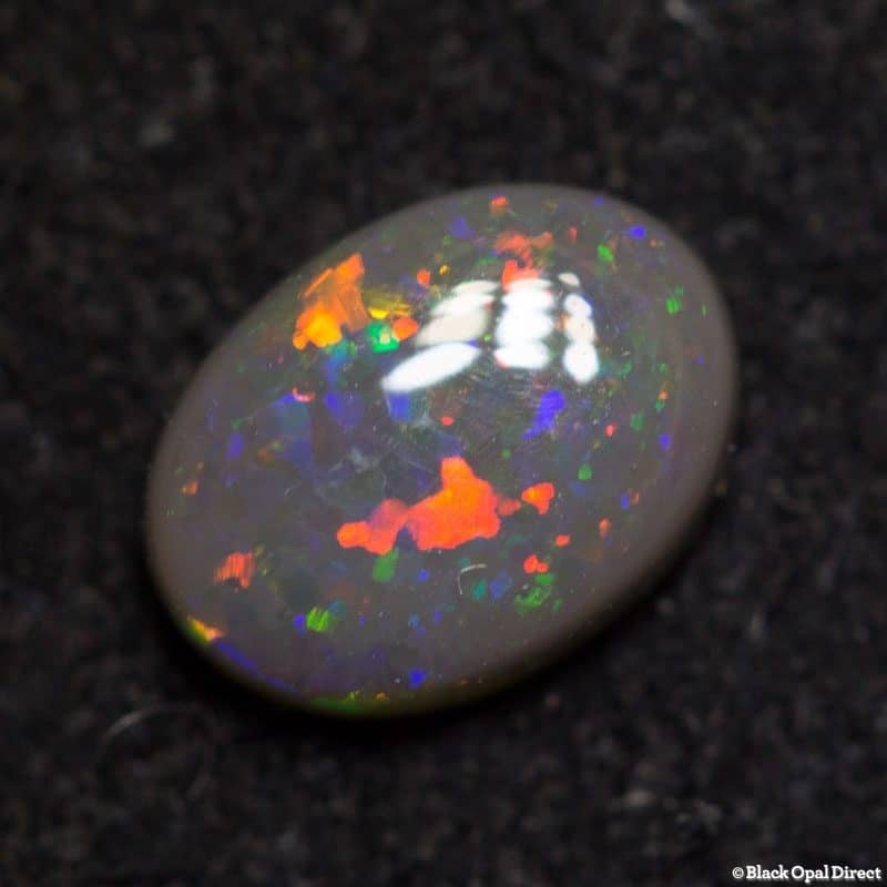 0.59 ct semi black opal 6.5x4.5x2mm - Image 2