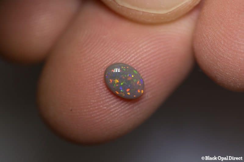 0.59 ct semi black opal 6.5x4.5x2mm - Image 3