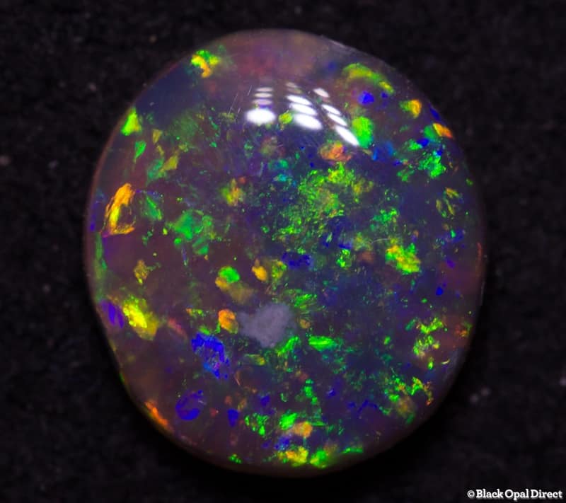 0.59 ct semi black opal 6x5.5x2mm - Image 2