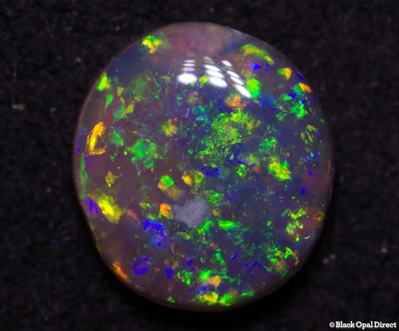 0.59 ct semi black opal 6x5.5x2mm - Image 3