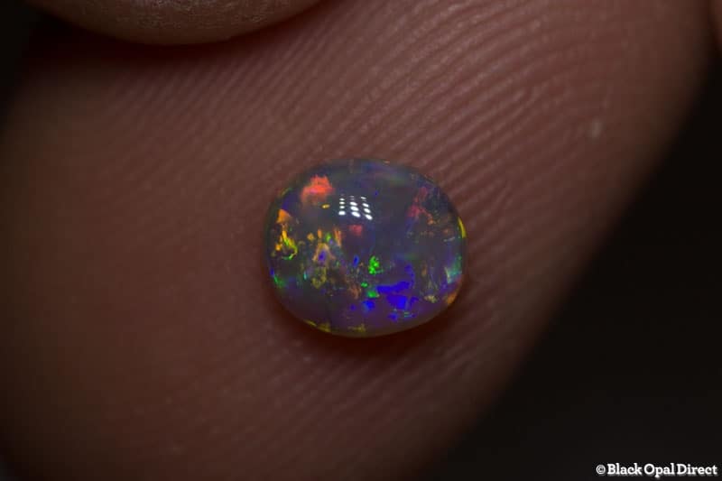 0.60 ct semi black opal 6x5x3mm - Image 3