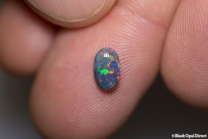 0.61 ct black opal 7.5x4.5x2mm - Image 3