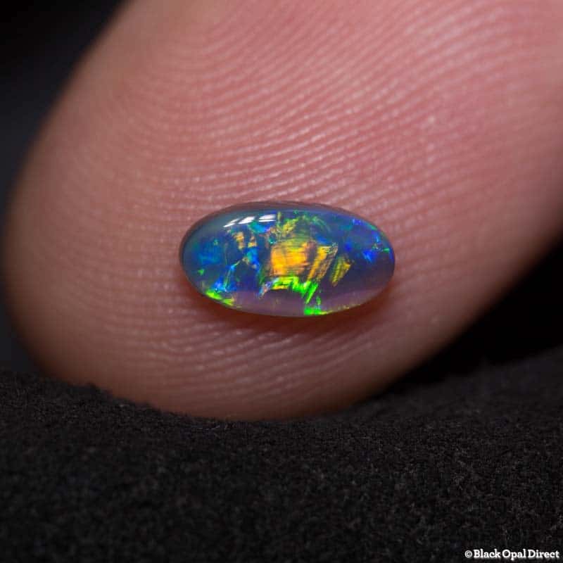 0.61 ct black opal 8x4x2mm - Image 2